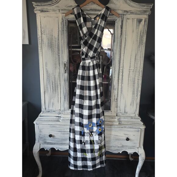 Anthropologie Verb by Pallavi Singhee Gingham Halter Dress - New XXS - Picture 4 of 4